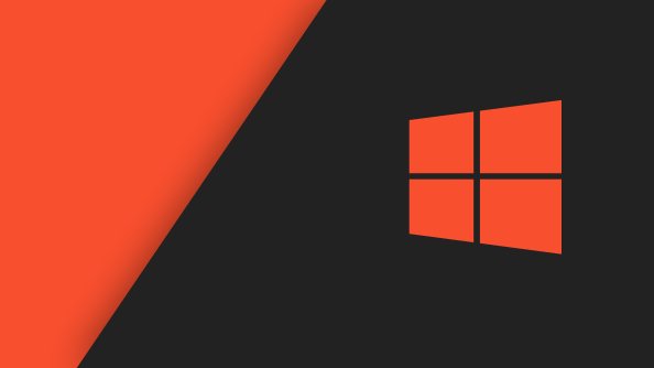 Windows 10 Orange Stock