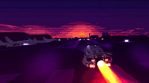 Planes Outrun Sunrising Minimalism