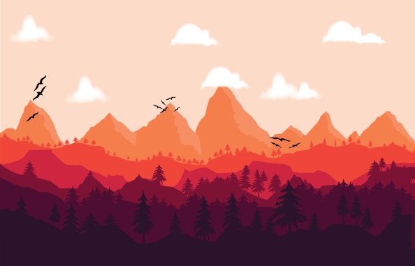 Colorful Illustrations Depicting Nature