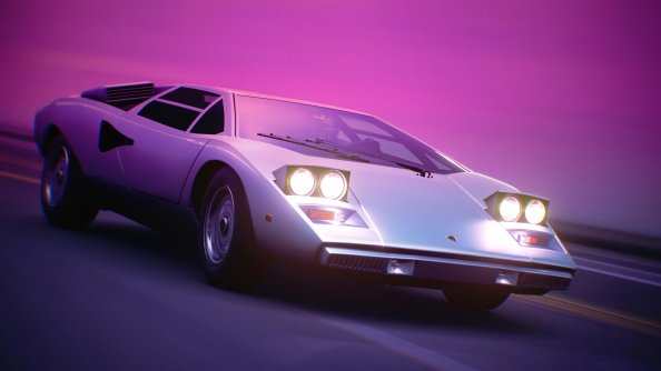 Outrun Car 4k