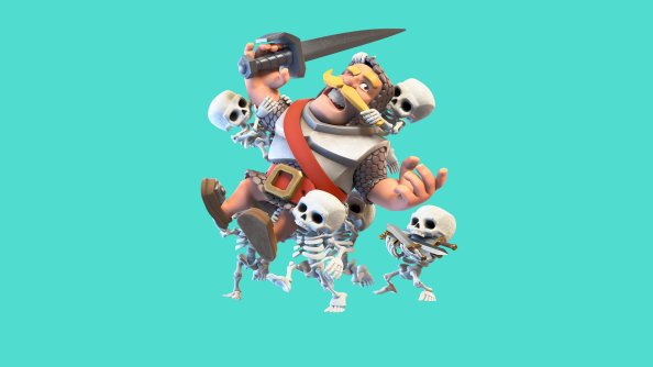Clash Royale Knight And Skelton