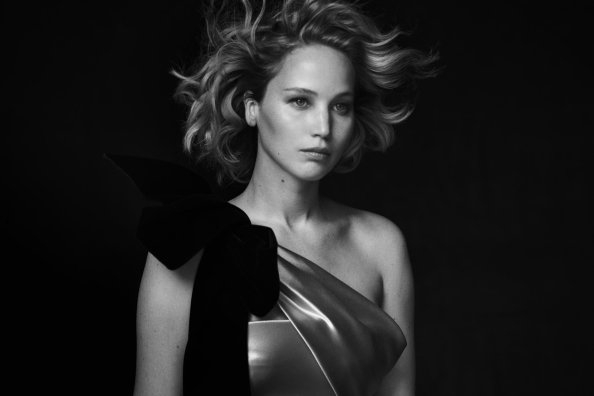 Jennifer Lawrence Vanit Fiar Monochrome