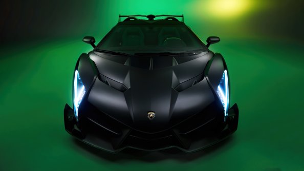 Black Lamborghini Veneno 5k