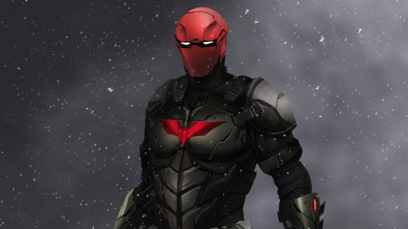 Red Hood Superhero Art