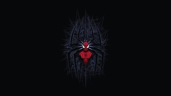Spiderman Minimalist Digital Art 4k