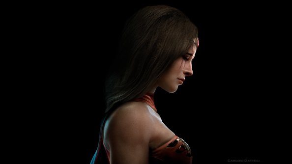 Sad Wonder Woman 4k