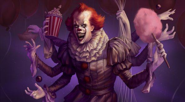 Spiderwise Pennywise Artwork 4k