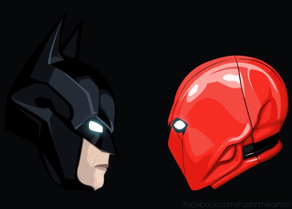 Batman And Red Hood Artwork