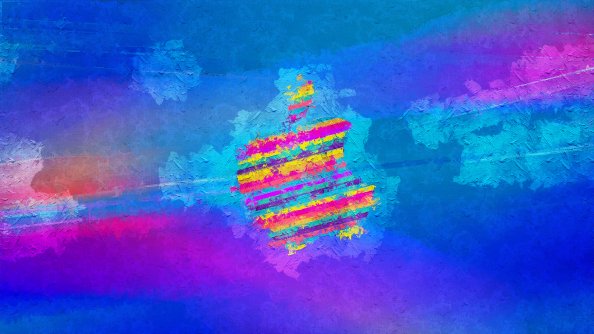 Apple Winter Logo Abstract 4k