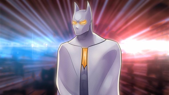 Batman White Gold Suit 4k