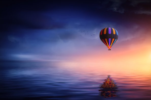 Landscape Hot Air Balloon