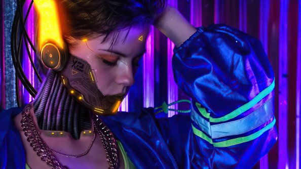 Cyberpunk 2077 Cosplay Girl 4k