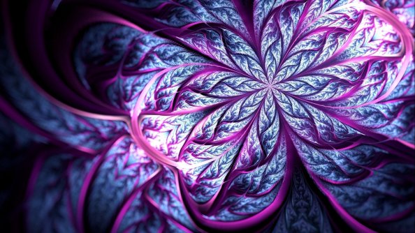 Fractal Origin Flower Abstract