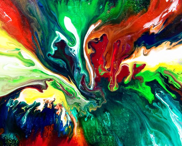 Abstract Paint Swirl