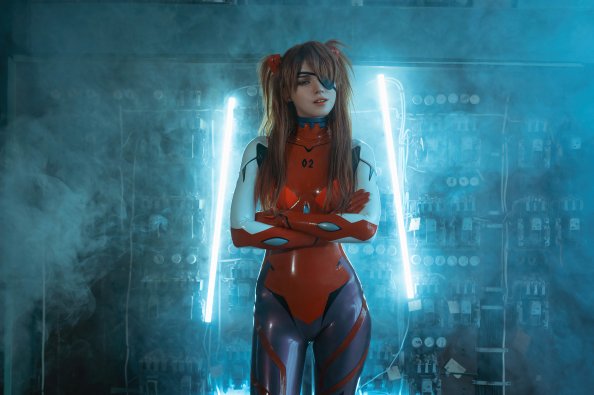 Asuka Langley Soryu Cosplay 4k