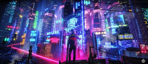 Neon City Pan 4k