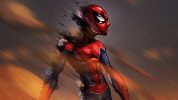 Spiderman Flame Art