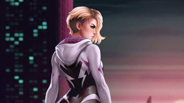 Spider Gwen Marvel Art 4k