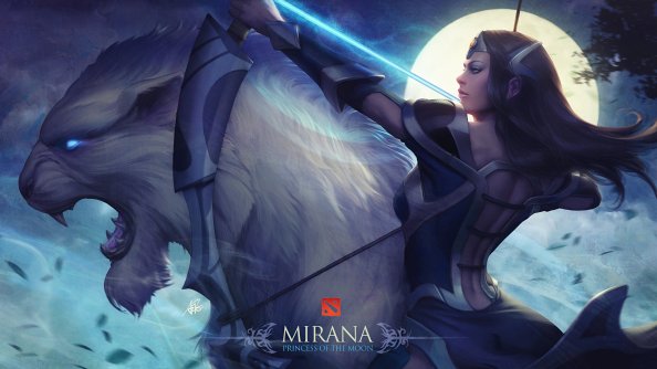 Mirana Dota 2 Artwork