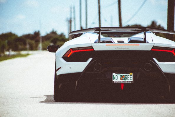 Lamborghini Huracan Performante Rear 2018 5k