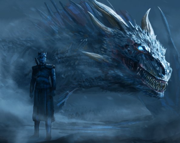 Night King Blue Eyes White Dragon