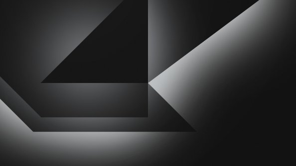 Dark Grey Abstract Shapes 4k