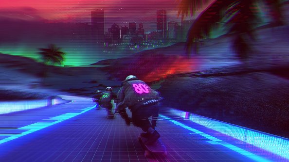 Midnight Longboarding 4k