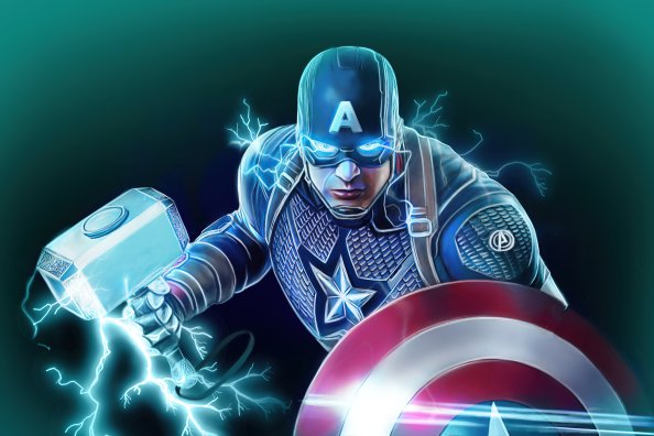 Captain America Shield And Hammer Power