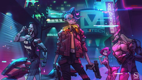 Cyberpunk 2077 Game Illustration 5k