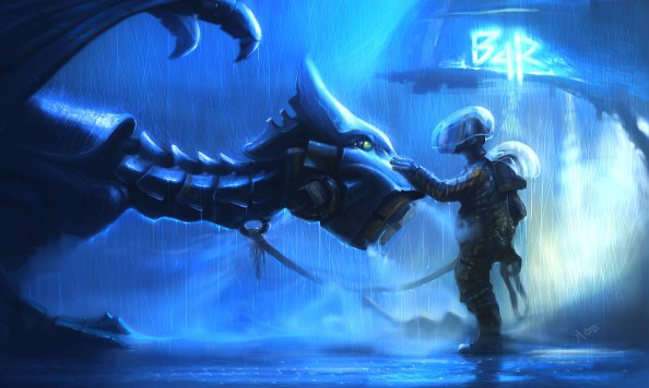 Blue Dragon Scifi 4k