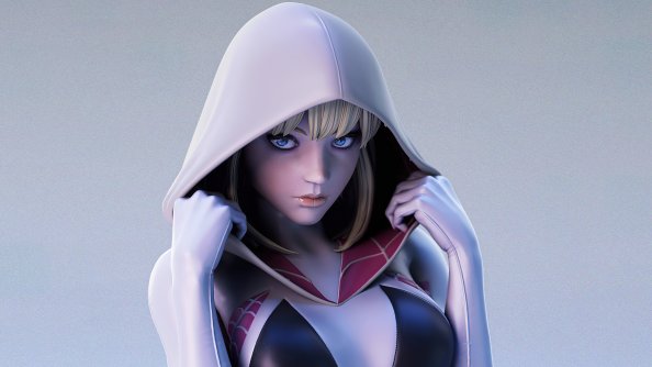 Gwen Stacy Hood In 5k