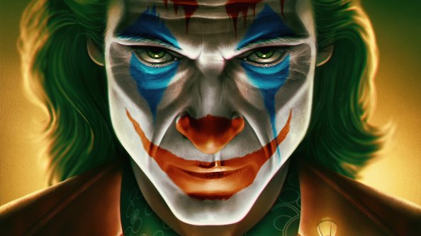 4k Joker Face Closeup