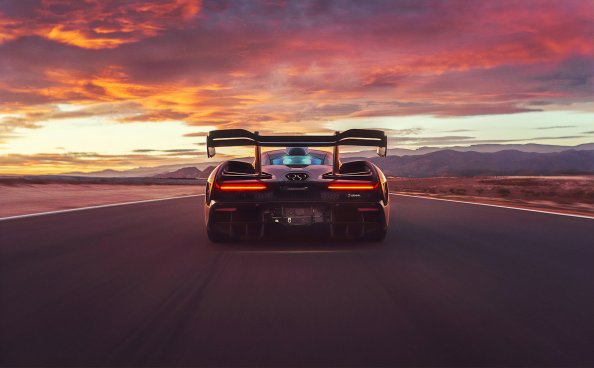 Mclaren Senna Rear View 4k
