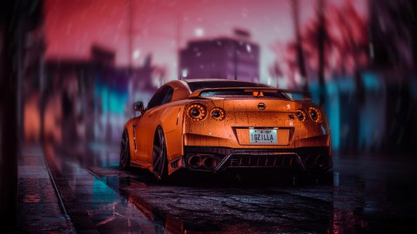 Nissan Gtr Nfs Rear 4k