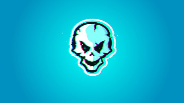 Dark Skull Glitch 12k