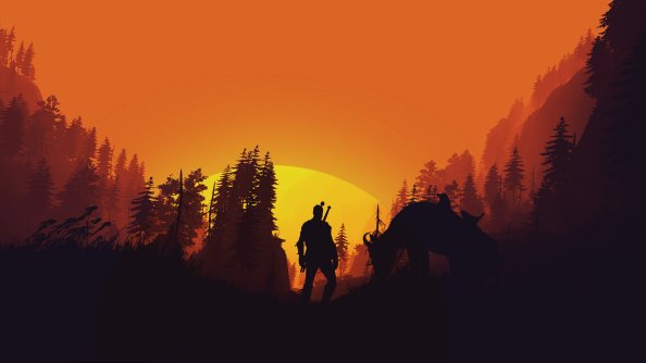 The Witcher 3 Wild Hunt 4k Minimal Art