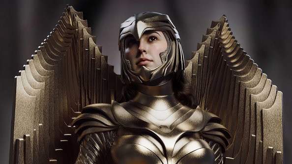 Wonder Woman 1984 Golden Wing Armor 4k