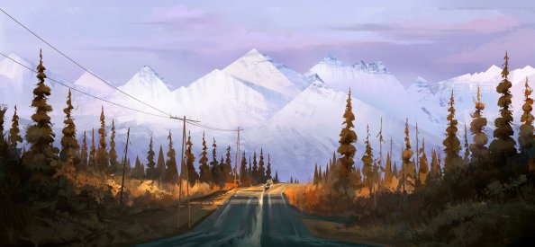 Biker Mountains Rider Landscape