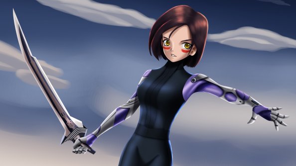 Alita Battle Angel Digital Art 5k