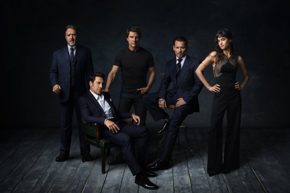 Dark Universe Russell Crowe Javier Bardem Tom Cruise Johnny Depp And Sofia Boutella