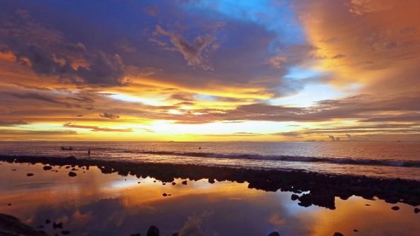 Sunset Beach Reflection
