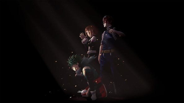 Uraraka Deku Shouto Todoroki My Hero Academia