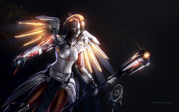 Mercy Overwatch Artwork Hd