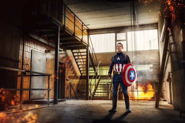Captain America Cosplay 8k