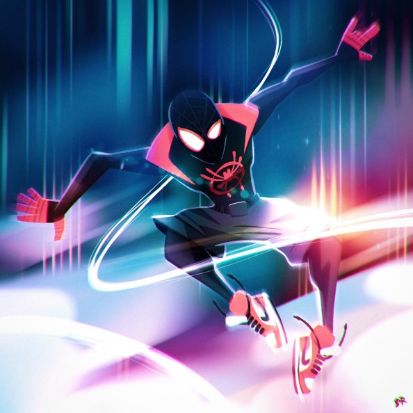 Spiderman Into The Spiderverse Illustration Character Design