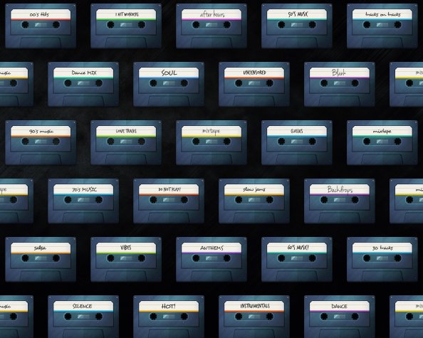 Cassette Abstract Vector 4k