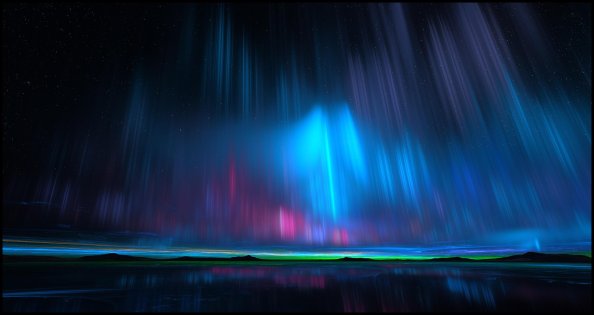 Northern Lights Stars 4k