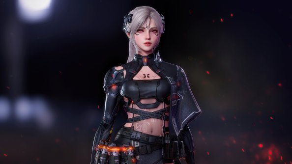Cyberpunk Girl Arm 4k