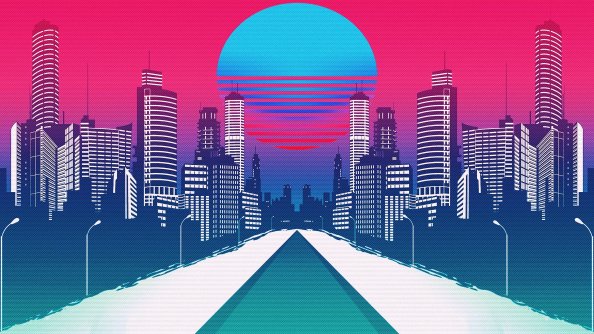Retro Cityscape 4k