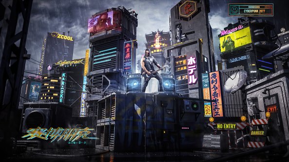 Cyberpunk 2077 Johnny Silverhand Playing Guitar